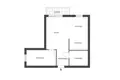 Mieszkanie 2 pokoi 53 m² Warszawa, Polska