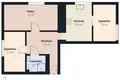 3 room apartment 55 m² Warsaw, Poland