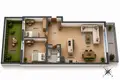Mieszkanie 3 pokoi 57 m² województwo mazowieckie, Polska