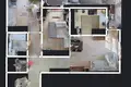3 room apartment 71 m² in Warsaw, Poland