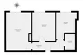 2 room apartment 46 m² Warsaw, Poland