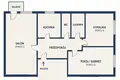 3 room apartment 56 m² Warsaw, Poland