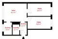 3 room apartment 48 m² Poznan, Poland