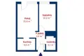 2 room apartment 38 m² in Poznan, Poland