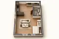 1 room studio apartment 46 m² Krakow, Poland