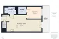 2 room apartment 45 m² Warsaw, Poland
